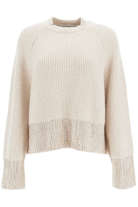 Golden Goose boxy sweater with crystals Knitwear Golden Goose