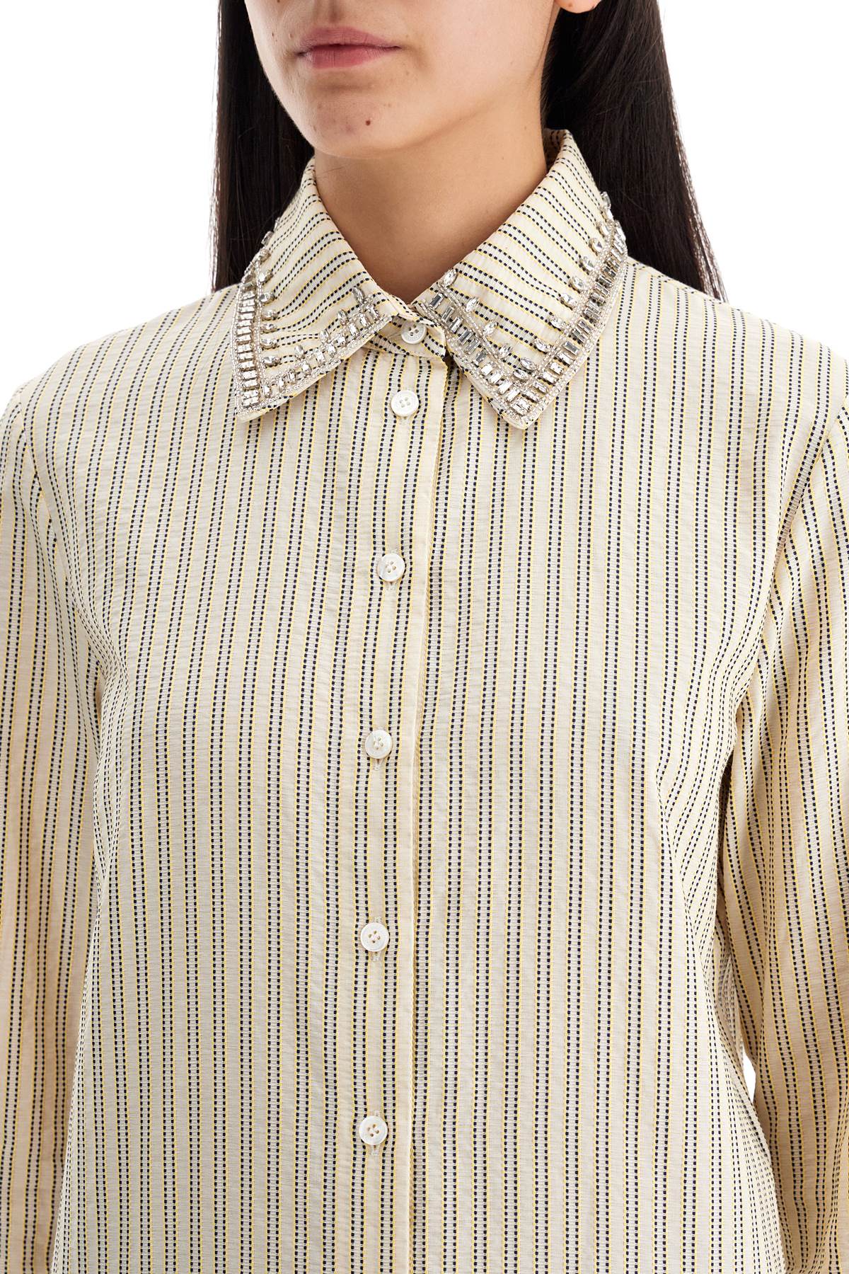 Golden Goose long-sleeved shirt with crystals Topwear Golden Goose