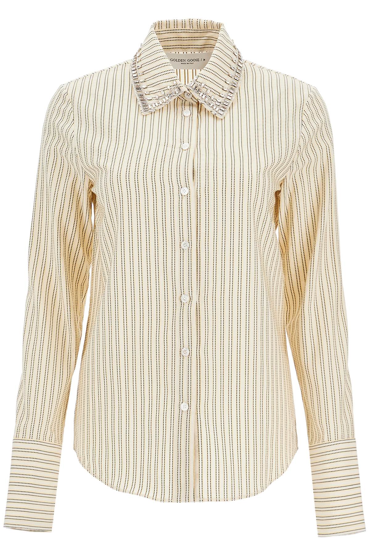 Golden Goose long-sleeved shirt with crystals Topwear Golden Goose