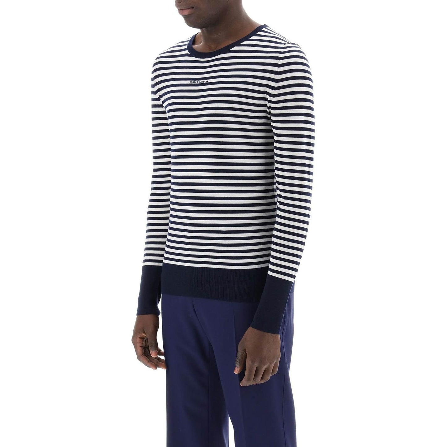 Dolce & Gabbana lightweight striped wool pullover sweater Knitwear Dolce & Gabbana