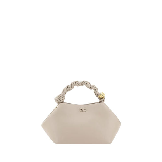 Ganni White Calf Leather Bos Taurus Handbag Ganni