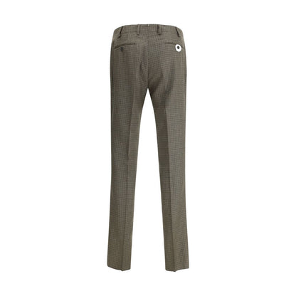 Germano Brown Fleece Wool Casual Pants Germano