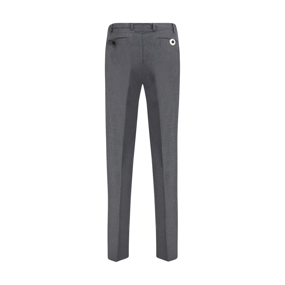Germano Gray Fleece Wool Dress Pants Germano