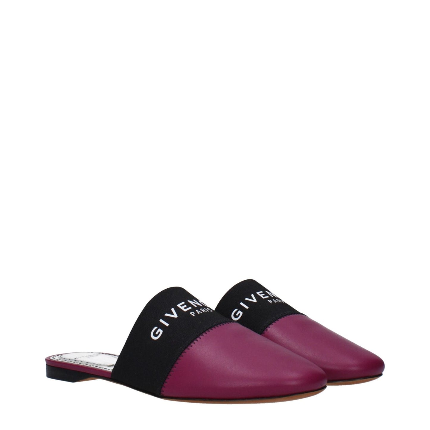 Givenchy Purple Leather Slippers