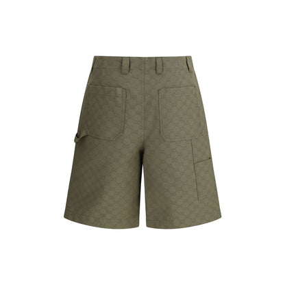 Gucci Bicolor Cotton Bermuda Shorts Gucci