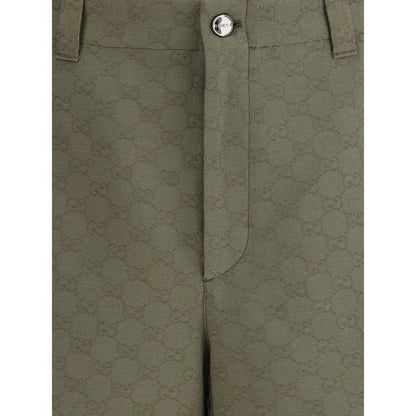 Gucci Bicolor Cotton Bermuda Shorts Gucci