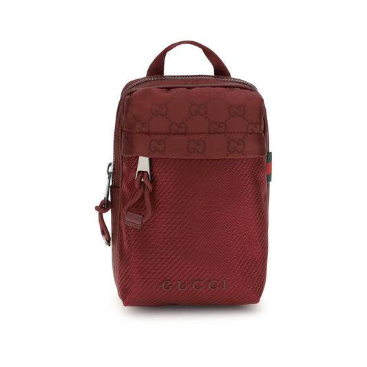 Gucci Bordeaux Polyamide Shoulder Bag Gucci