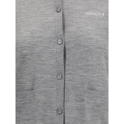 Gucci Gray Cashmere Cardigan
