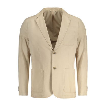 Guess Jeans Beige Cotton Men's Jacket