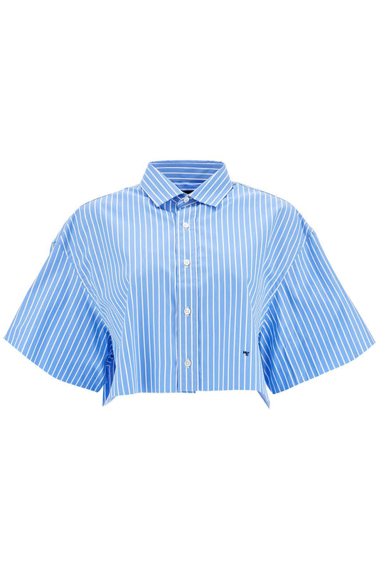 Homme Girls blue striped cotton shirt Topwear Homme Girls