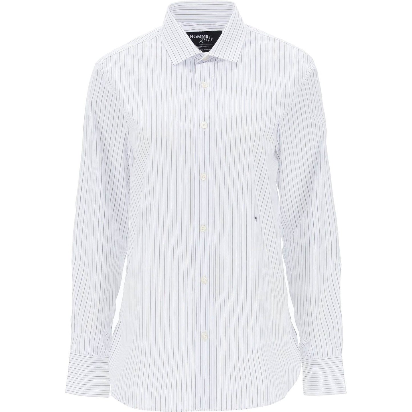 Homme Girls striped poplin shirt Topwear Homme Girls