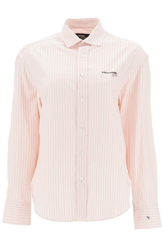 Homme Girls striped oxford shirt for men Topwear Homme Girls