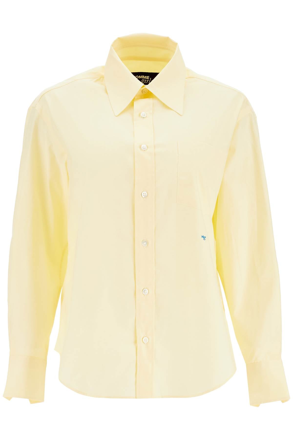 Homme Girls pale yellow cotton 70's style women's shirt Topwear Homme Girls