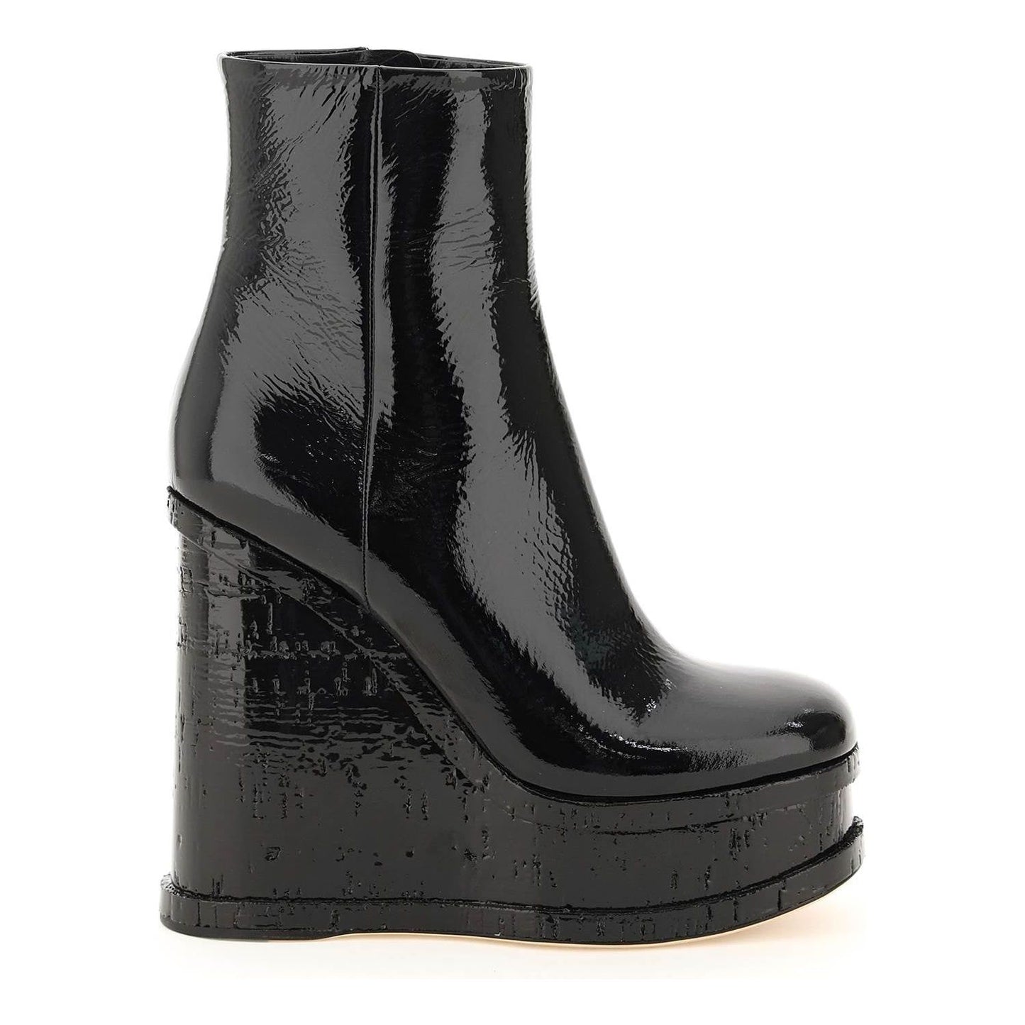 HAUS OF HONEY lacquer doll wedge ankle boots Boots HAUS OF HONEY