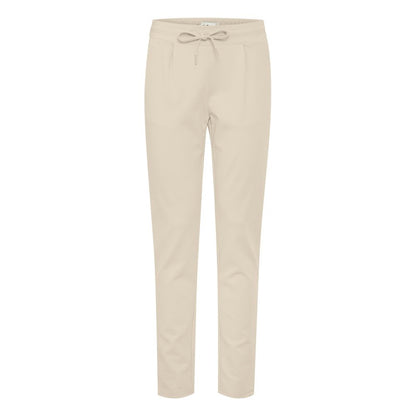 ICHI Beige Polyester Pants ICHI