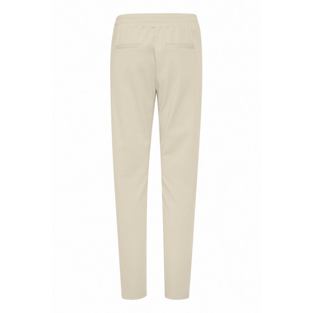 ICHI Beige Polyester Pants ICHI