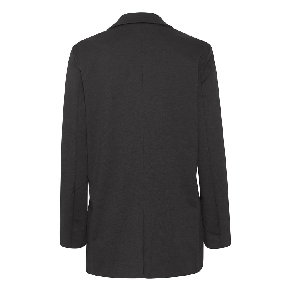 ICHI Black Recycled Polyester Blazer ICHI