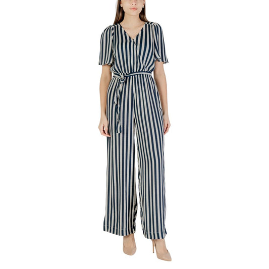 ICHI Blue Viscose Jumpsuit ICHI