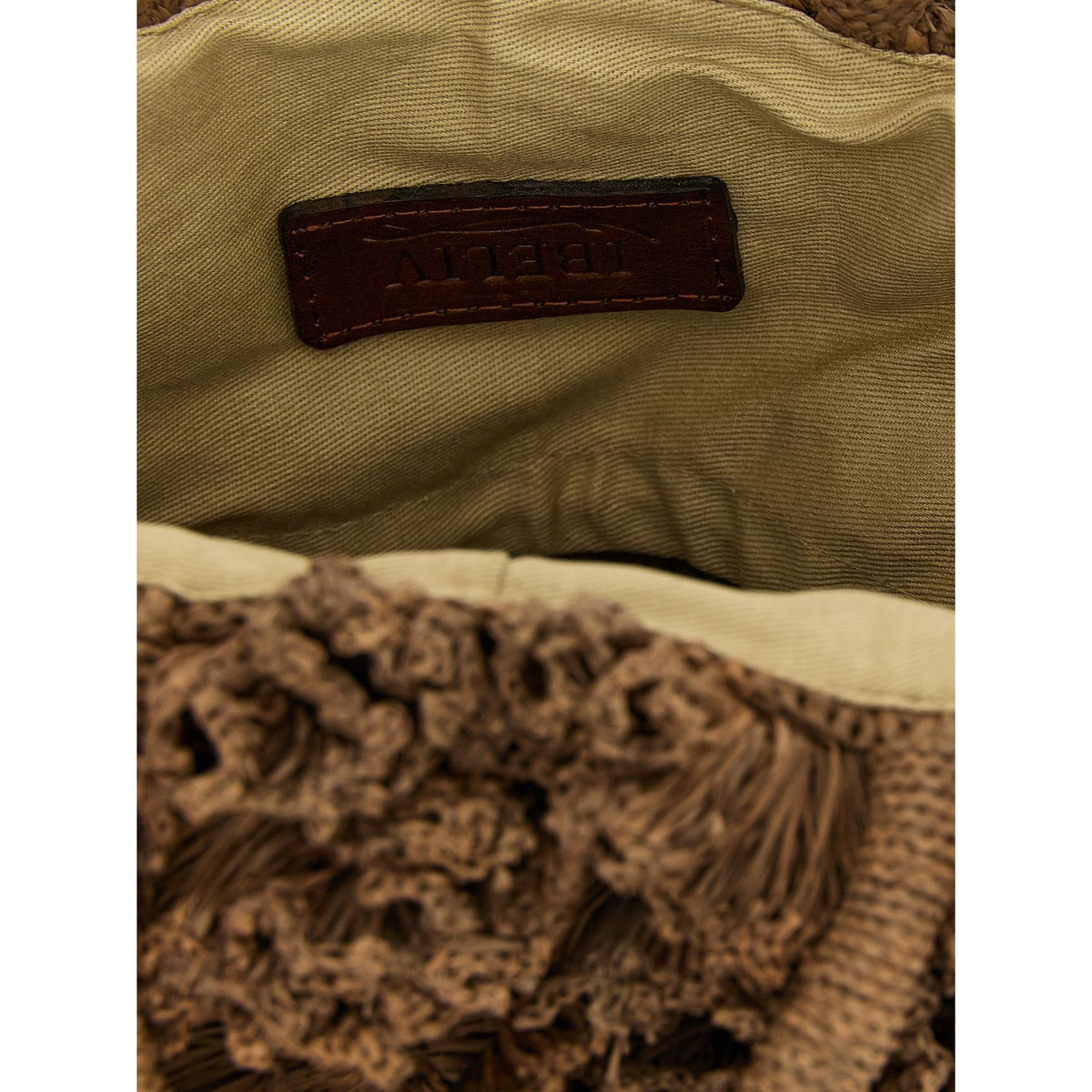Ibeliv Brown Raffia Handbag