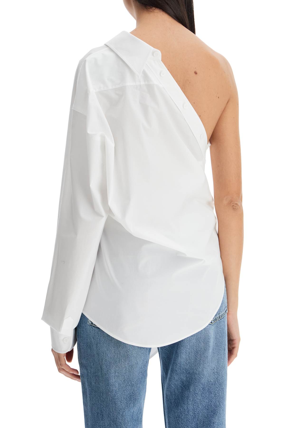 Moschino one-shoulder poplin stretch Topwear Moschino