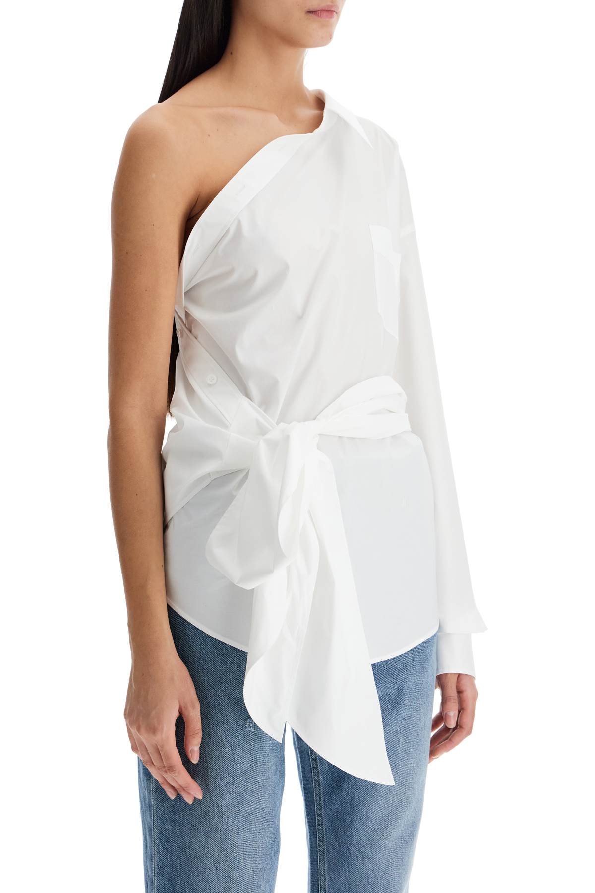 Moschino one-shoulder poplin stretch Topwear Moschino