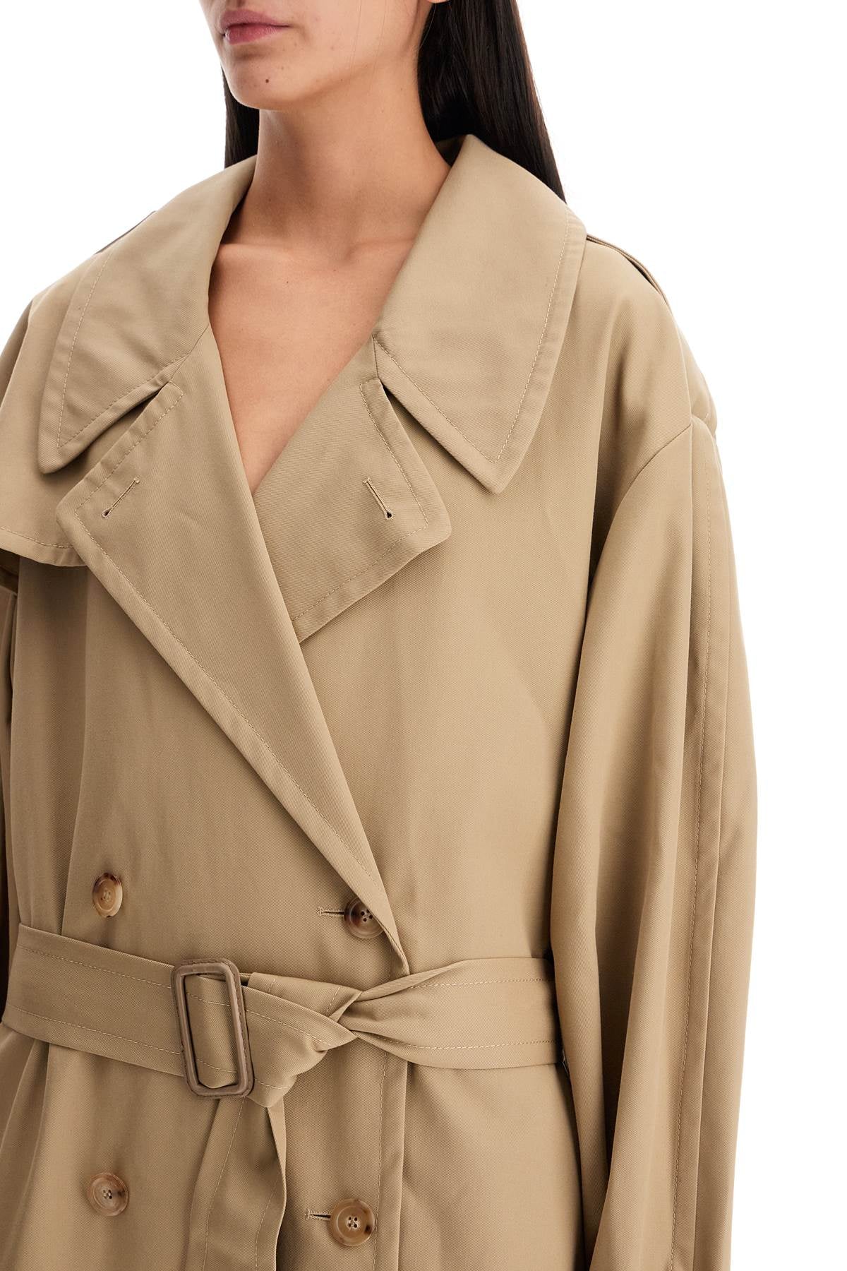 Moschino double-breasted trench coat with Coats Moschino