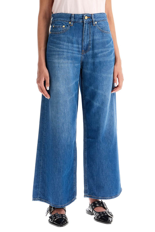 Ganni lightweight denim wide leg jeans Jeans Ganni