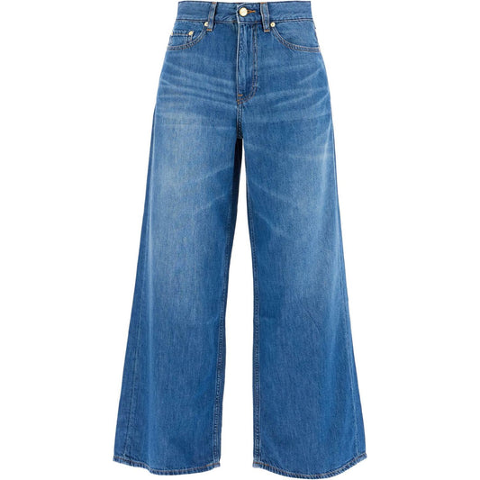 Ganni lightweight denim wide leg jeans