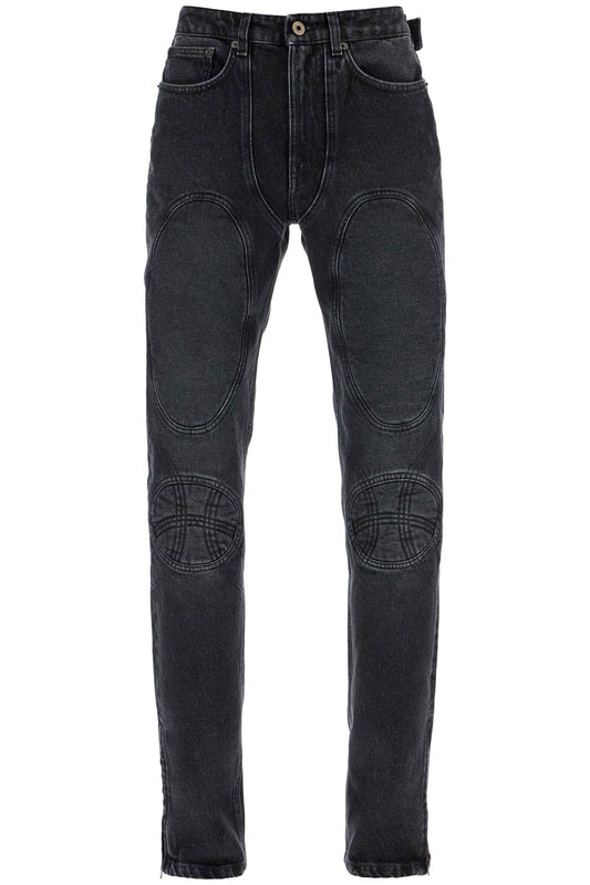 JEAN PAUL GAULTIER jeans with padded inlays and lace-up Jeans JEAN PAUL GAULTIER