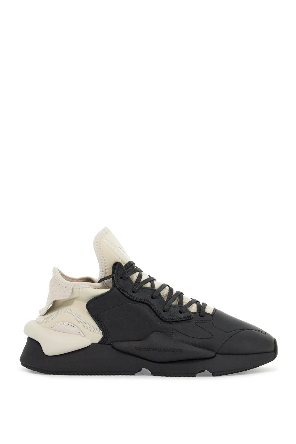 Y-3 black fabric and leather kaiwa sneakers for men Sneakers Y-3