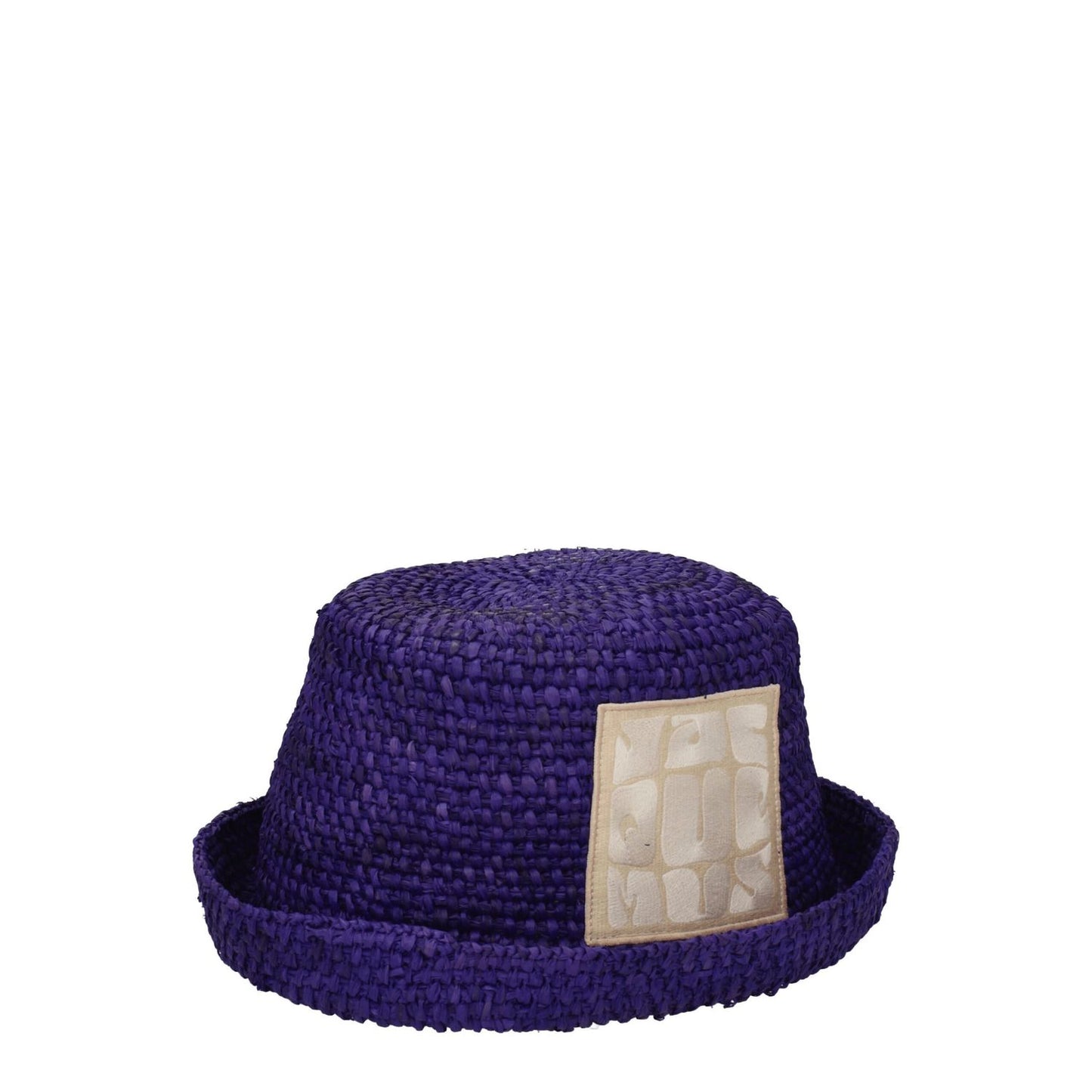 Jacquemus Purple Raffia Hat