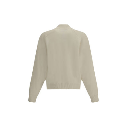 Jacquemus White Fleece Wool Cardigan Jacquemus
