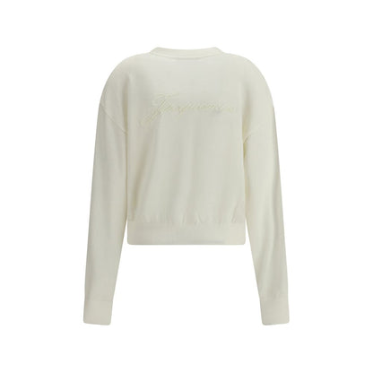 Jacquemus White Merino Wool Cardigan Jacquemus