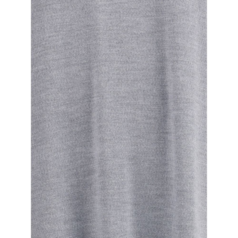 Khaite Gray Wool Casual Dress Khaite