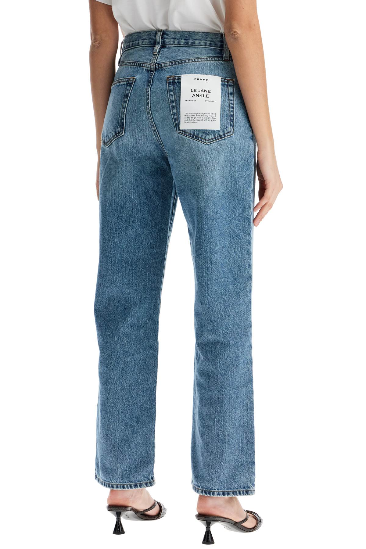 FRAME light blue high-waisted straight ankle jeans le jane Jeans FRAME