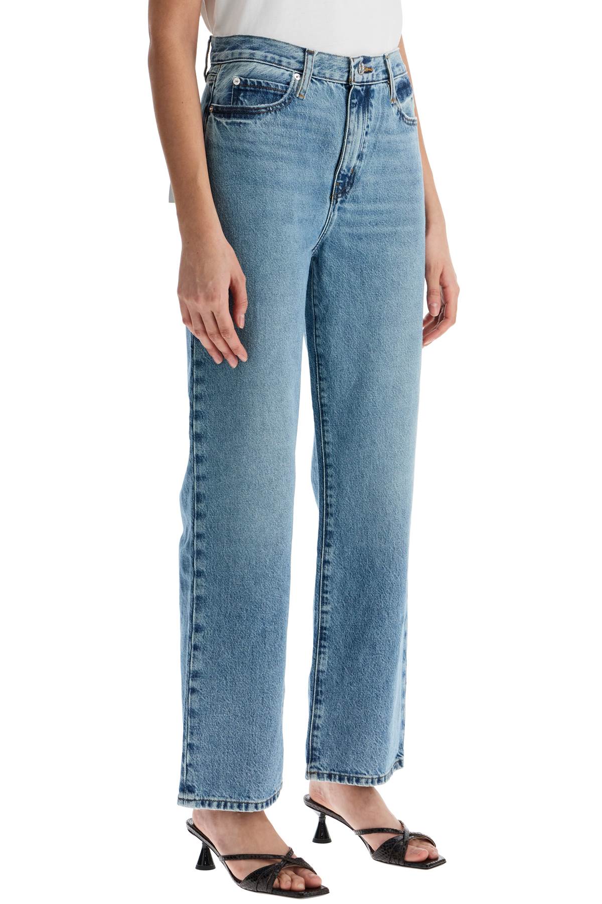 FRAME light blue high-waisted straight ankle jeans le jane Jeans FRAME