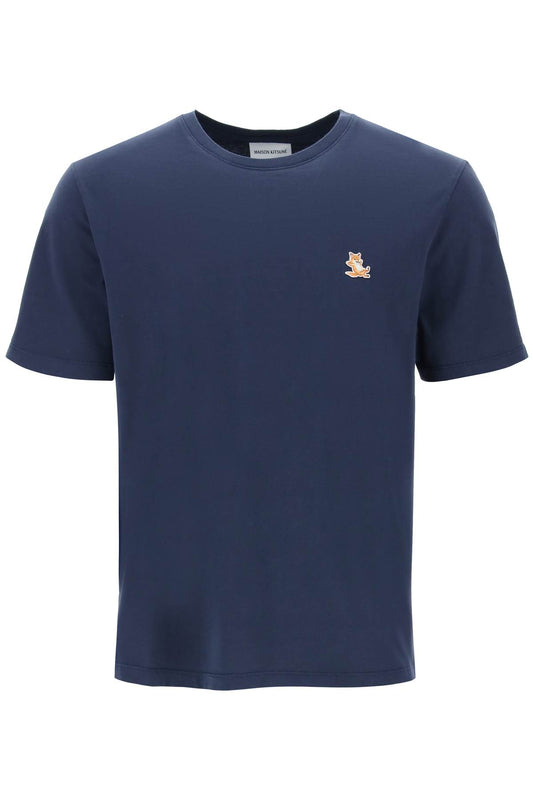 Maison Kitsune chillax fox patch t-shirt Topwear Maison Kitsune