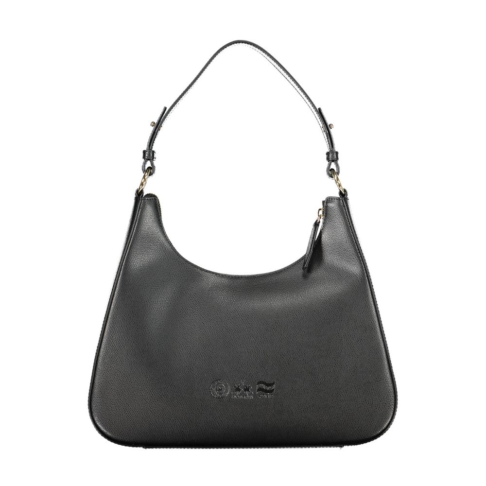 La Martina Black Leather Women's Shoulder Bag