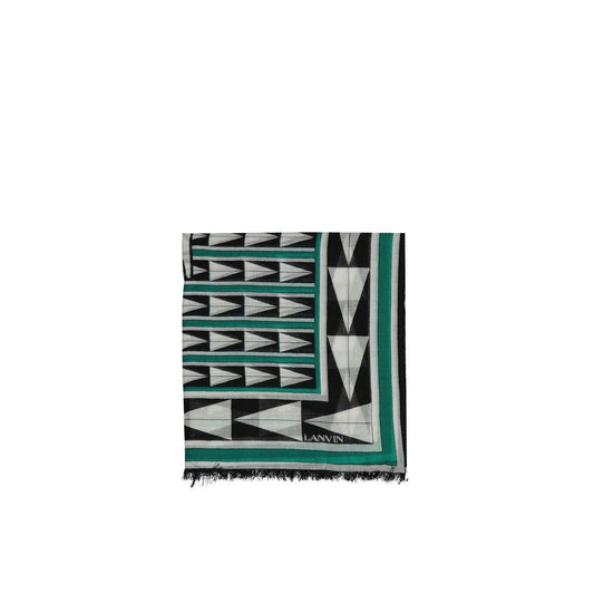 Lanvin Bicolor Wool Scarf 1728,75611013280,Accessories,Bicolor,Lanvin,New with tags,Scarves - Accessories,Scarves - Scarves - Accessories,Women