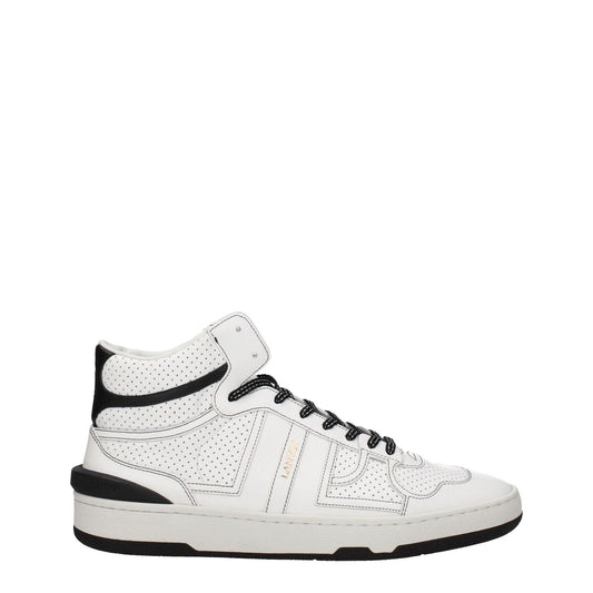 Lanvin White Leather High Top Sneakers Lanvin