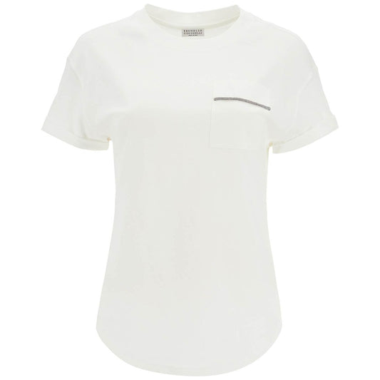 Brunello Cucinelli "shiny pocket detail t-shirt