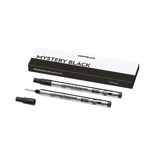 MONTBLANC Mod. MISTERY BLACK - REFILLS ROLLER BALL PEN - MEDIUM - 2PCS MONTBLANC