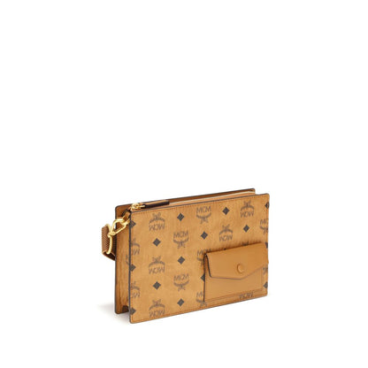 MCM Brown Polyethylene Shoulder Bag MCM