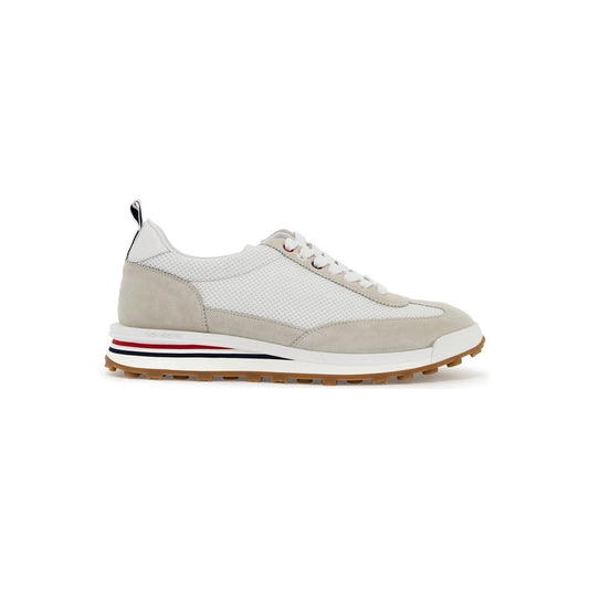 Thom Browne mesh and suede leather sneakers in 9