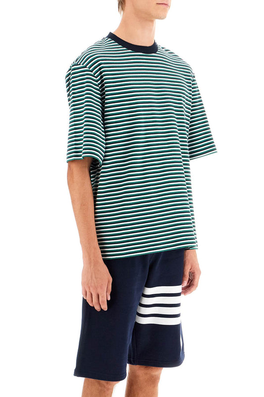 Thom Browne "striped oversized jersey t-shirt" Topwear Thom Browne