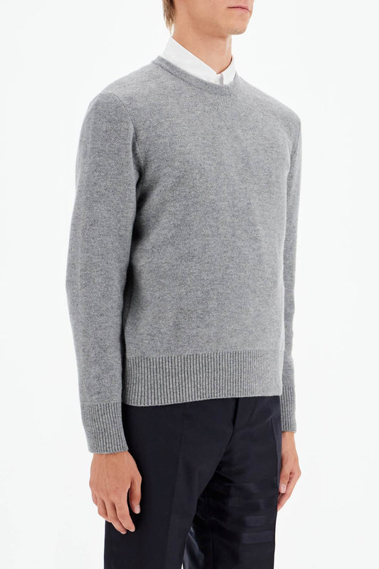 Thom Browne wool piqué crewneck pullover Knitwear Thom Browne