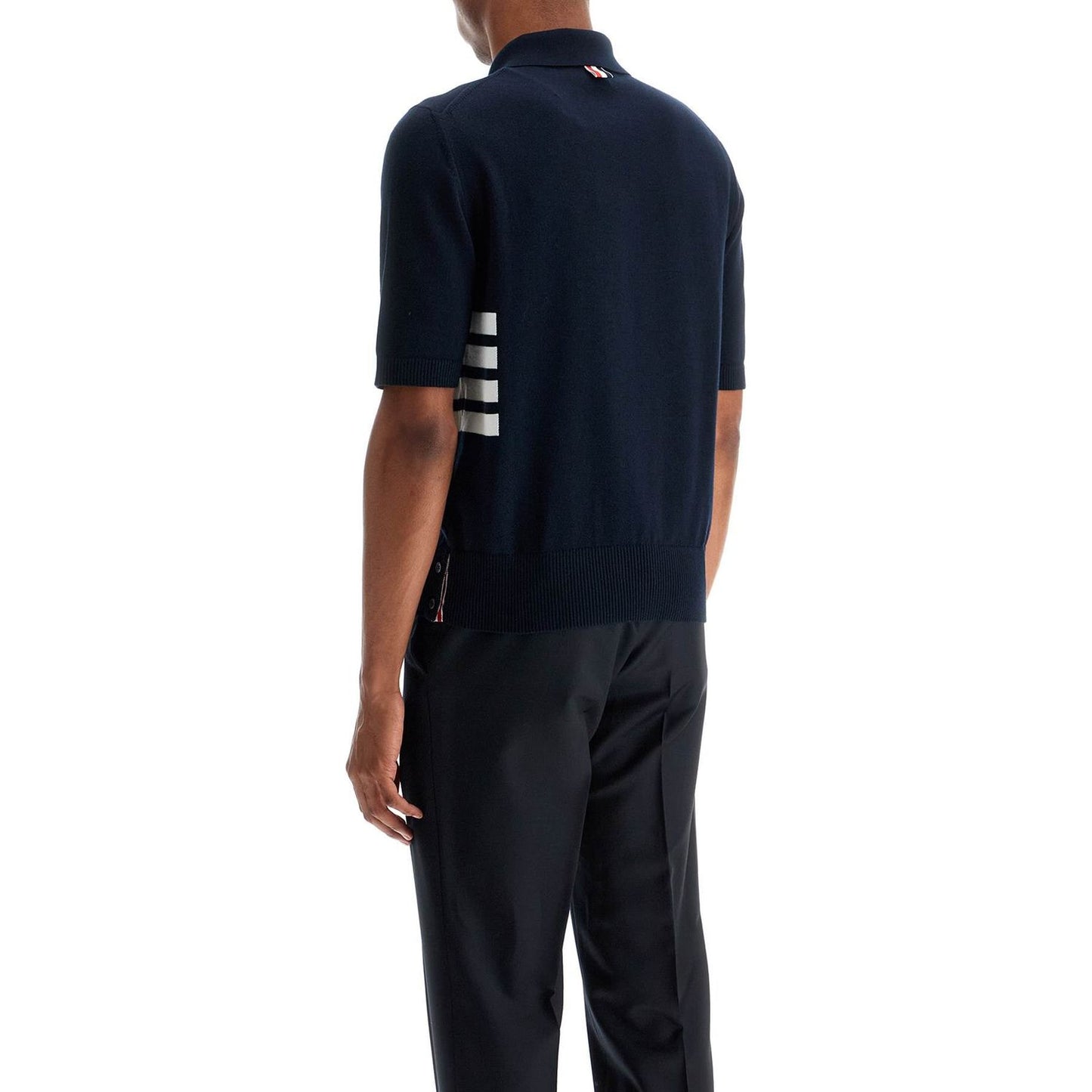 Thom Browne 4-bar knit polo shirt Topwear Thom Browne