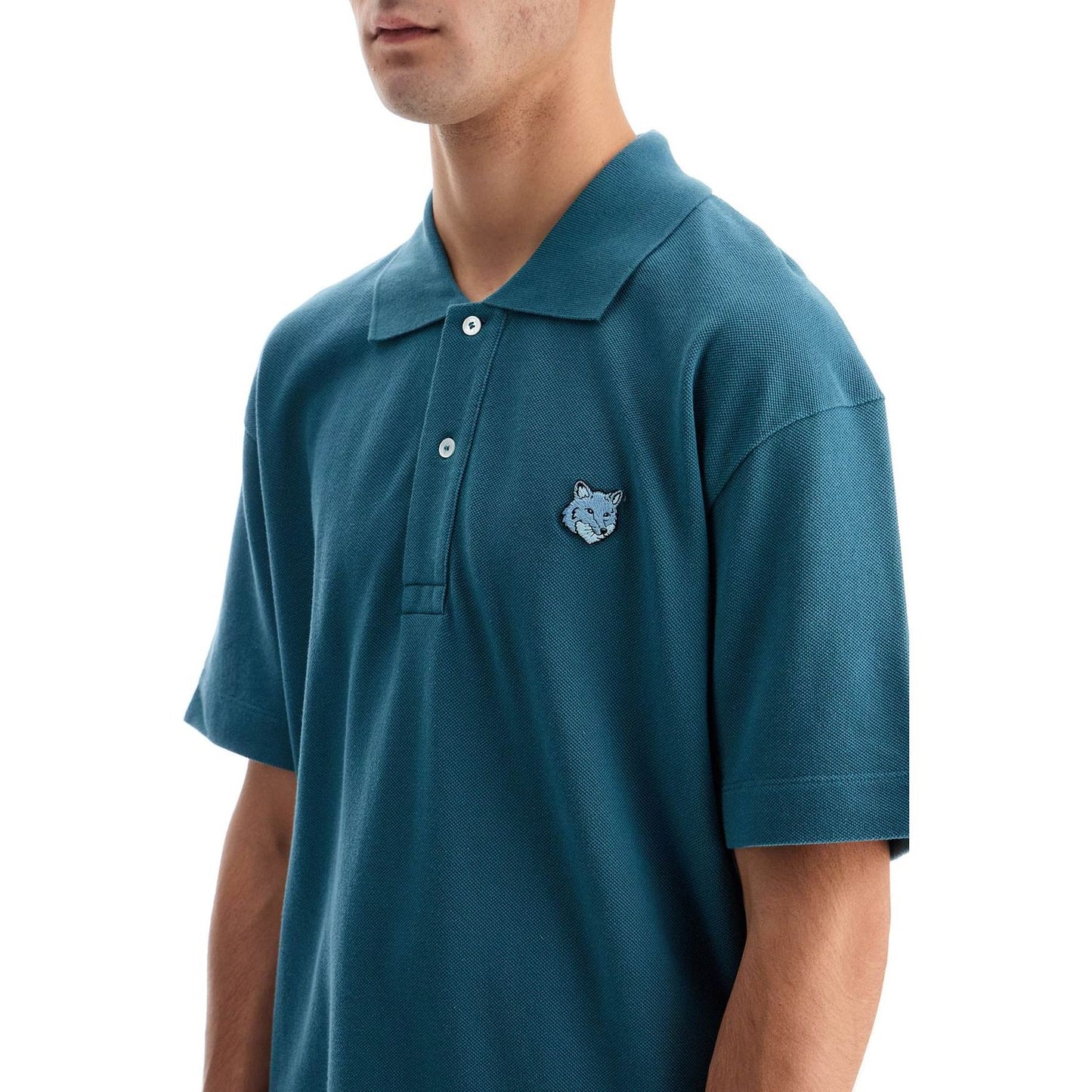 Maison Kitsune bold fox head comfort fit polo shirt Topwear Maison Kitsune