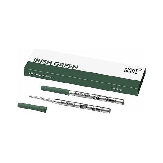 MONTBLANC Mod. IRISH GREEN - BALLPOINT PEN REFILLS - MEDIUM - 2 PCS MONTBLANC