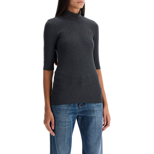 Brunello Cucinelli t-shirt with precious ribbed